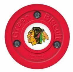 GREEN BISCUIT Chicago Blackhawks Off Ice Training Hockey Puck