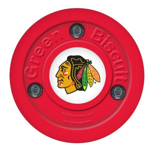 GREEN BISCUIT Chicago Blackhawks Off Ice Training Hockey Puck
