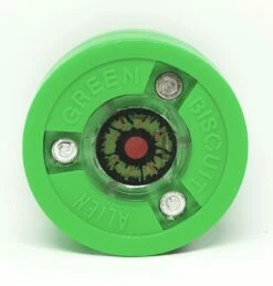 GREEN BISCUIT Alien Off Ice Training Hockey Puck