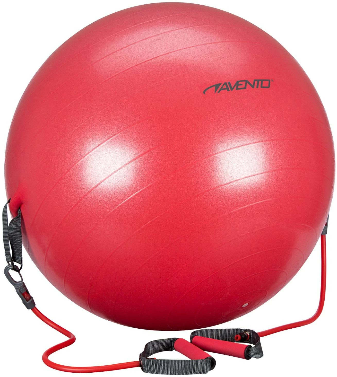 AVENTO Gym Ball with Resistance Tubes AVENTO Gym Ball With Resistance Tubes -Boutique CCM avento gym ball with resistance tubes 1