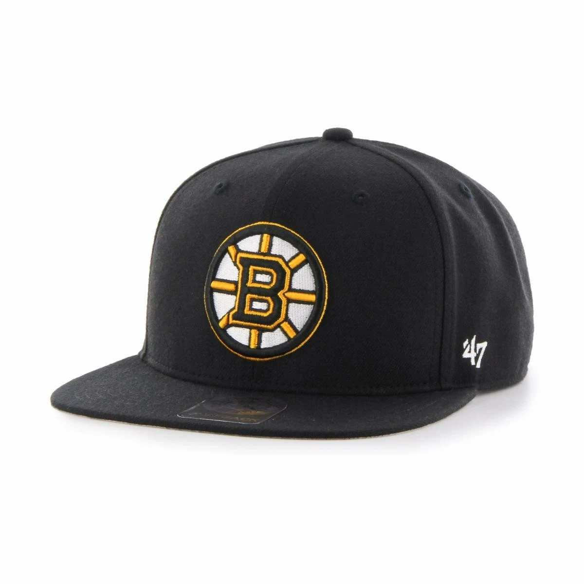 BRAND 47 Boston Bruins No Shot Snapback H-NSHOT01WBP-BK