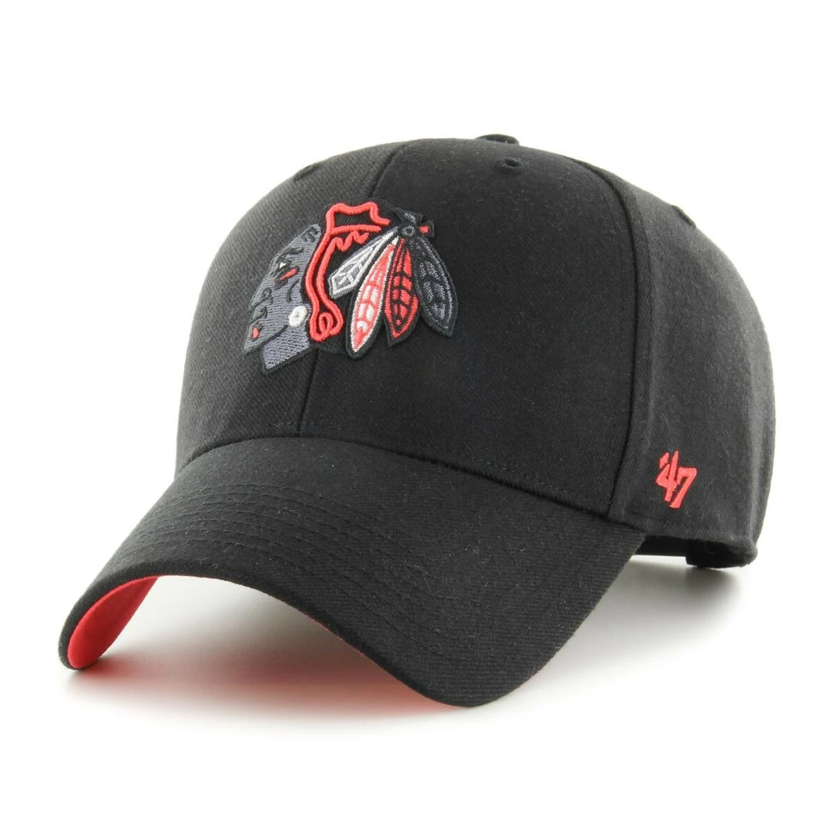 BRAND 47 Chicago Blackhawks Sure Shot Snapback HVIN-SUMVP04WBP-BK94 - Image 2