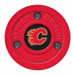 GREEN BISCUIT Calgary Flames Off Ice Training Hockey Puck