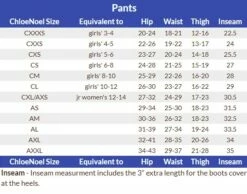 Chloe Noel PS883P Youth Elite Polartec Fleece Contrast Pants 3 Chloe Noel PS883P Youth Elite Polartec Fleece Contrast Pants -Boutique CCM chloenoel size chart pants 4