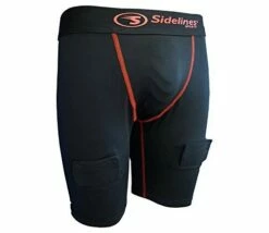 SIDELINES Adult Compression Underwear Shorts With Jock