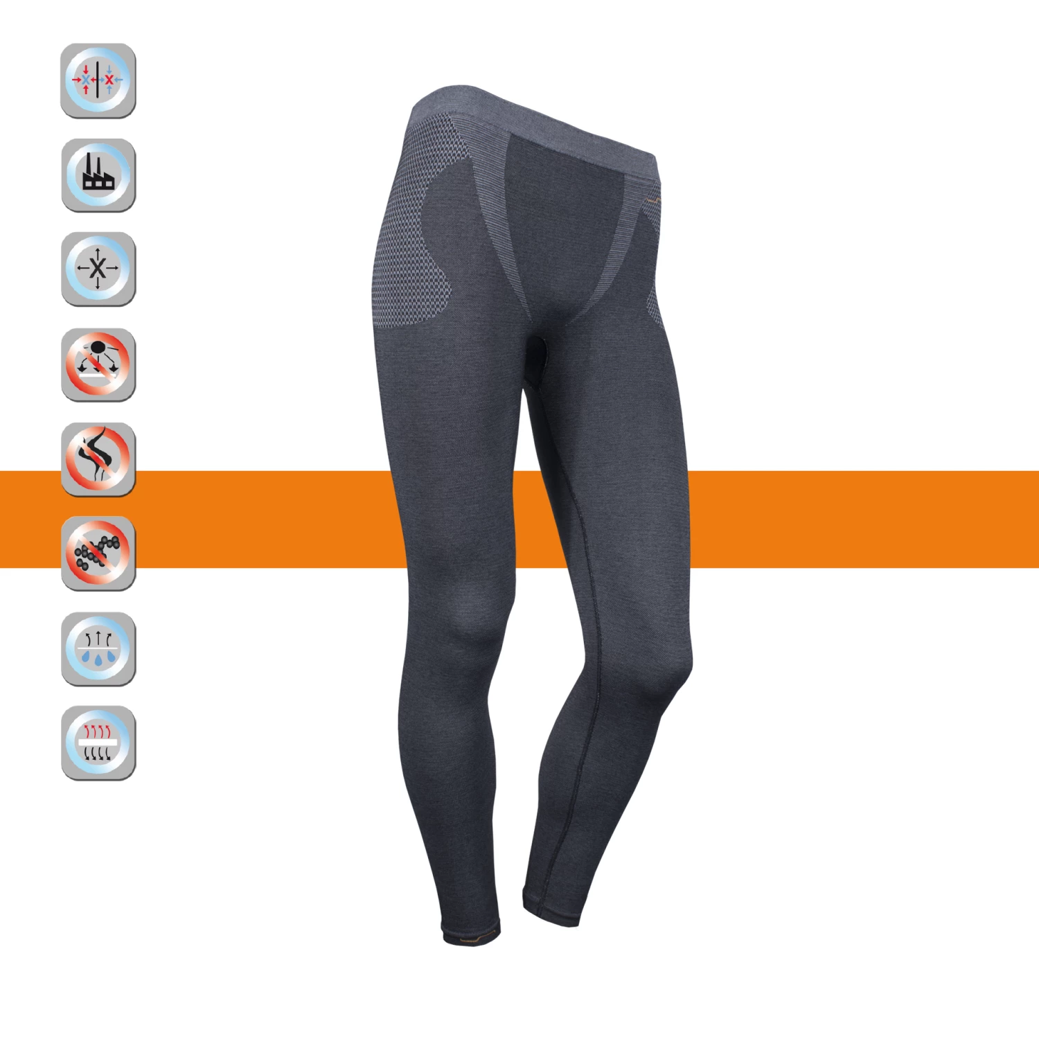 SIMLOC Orange Line Adult Thermo Pants - Image 4