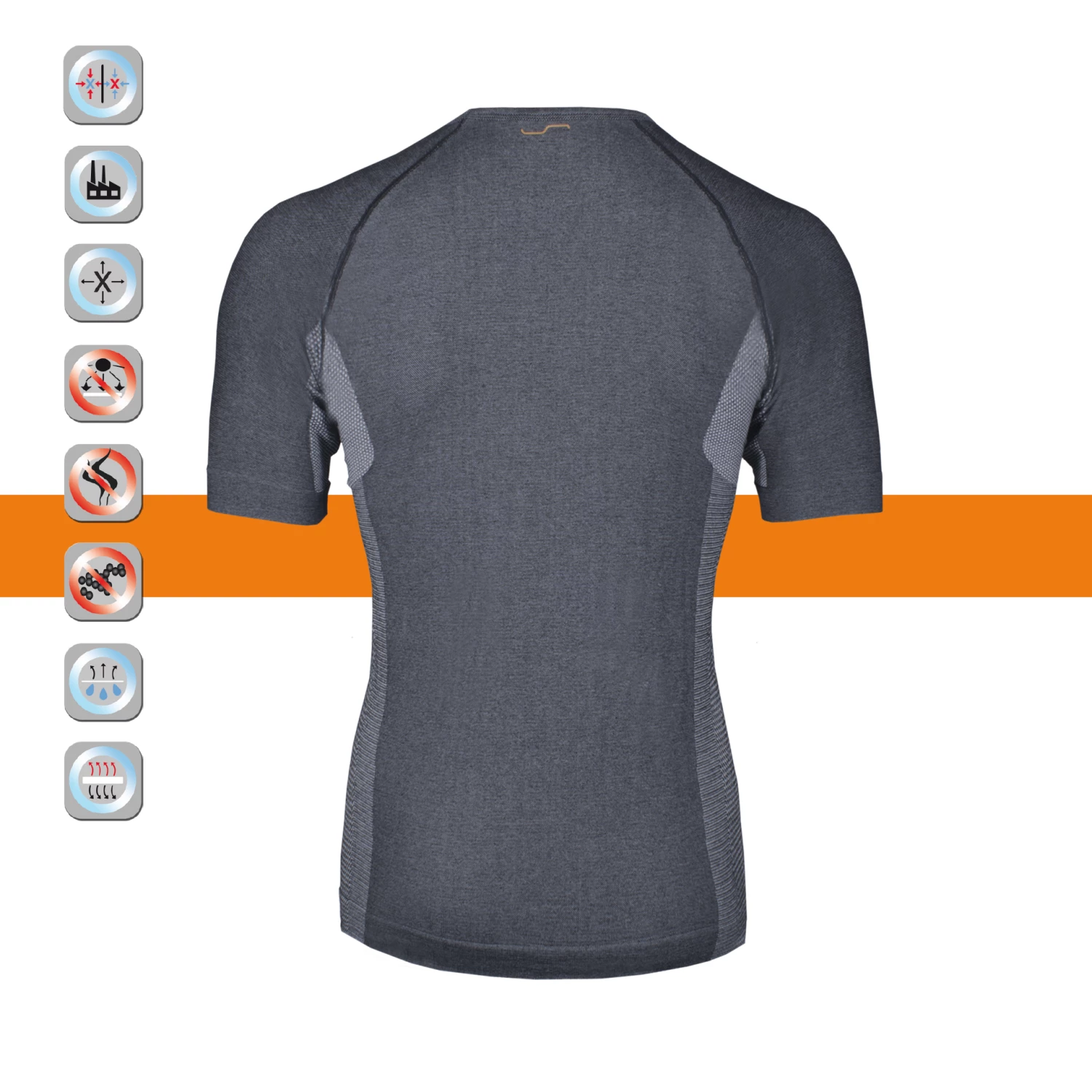 SIMLOC Orange Line Adult Thermo T-Shirt SIMLOC Orange Line Adult Thermo T-Shirt -Boutique CCM sim loc orange line adult compression t shirt 2
