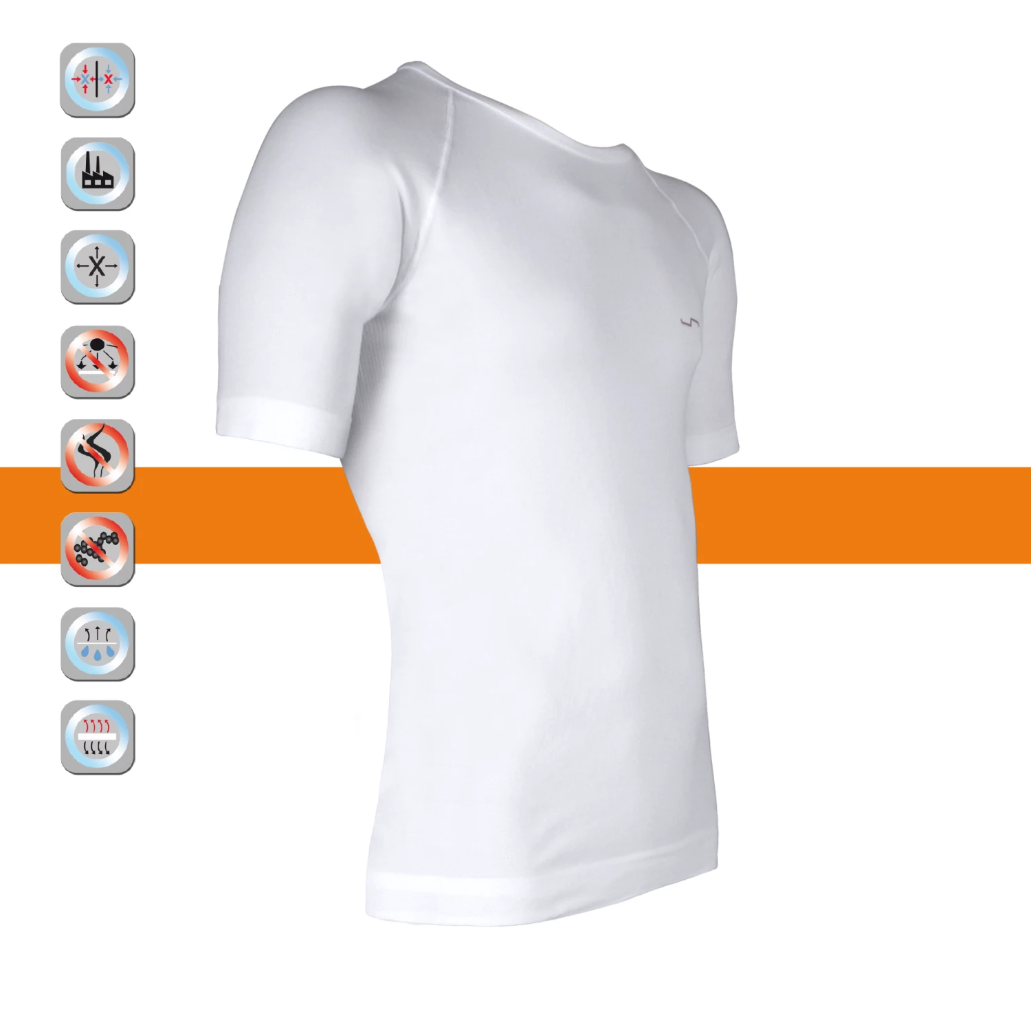 SIMLOC Orange Line Adult Thermo T-Shirt SIMLOC Orange Line Adult Thermo T-Shirt -Boutique CCM sim loc orange line adult compression t shirt 3