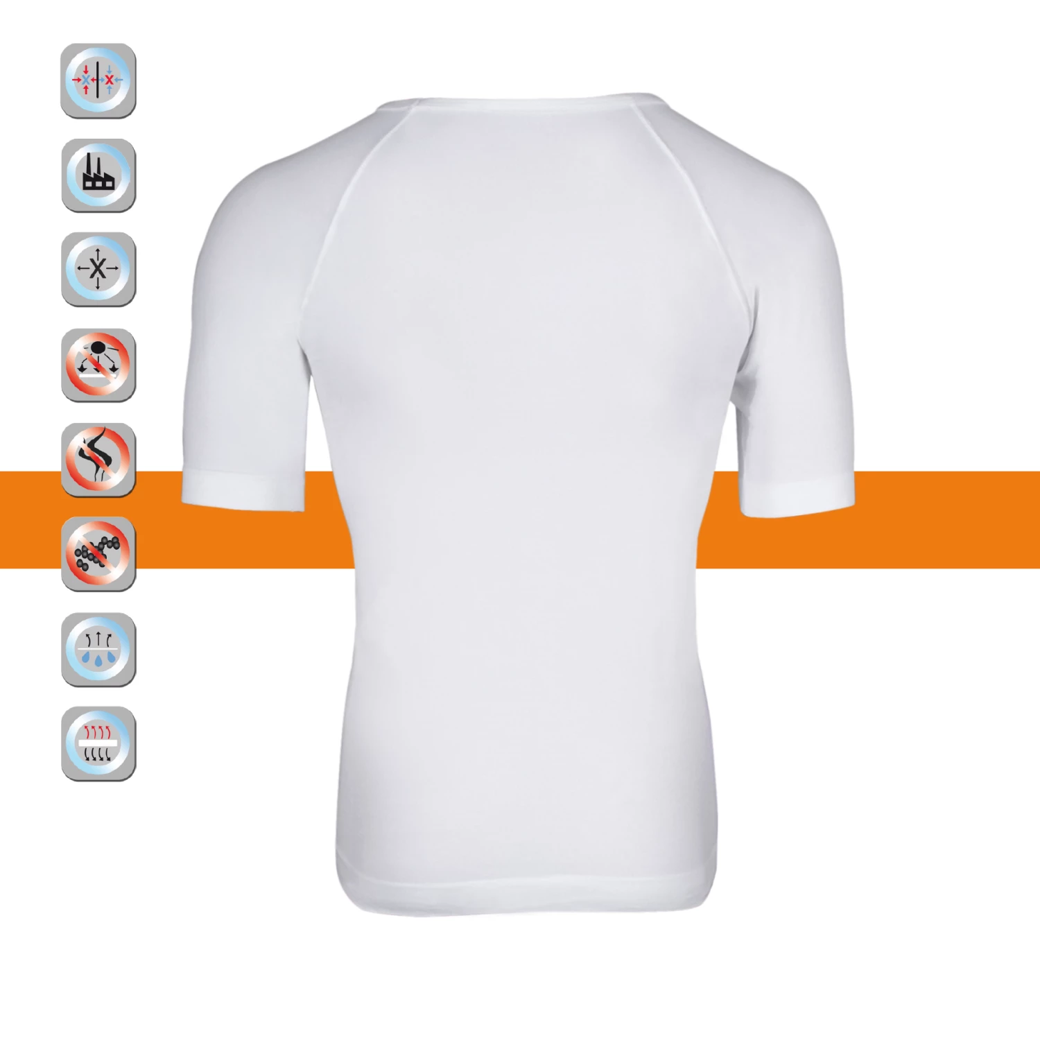 SIMLOC Orange Line Adult Thermo T-Shirt SIMLOC Orange Line Adult Thermo T-Shirt -Boutique CCM sim loc orange line adult compression t shirt 4