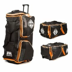 TACKLA VE Junior Wheeled Equipment Bag -Boutique CCM tackla ve junior wheeled equipment bag blackorange 32in1 1